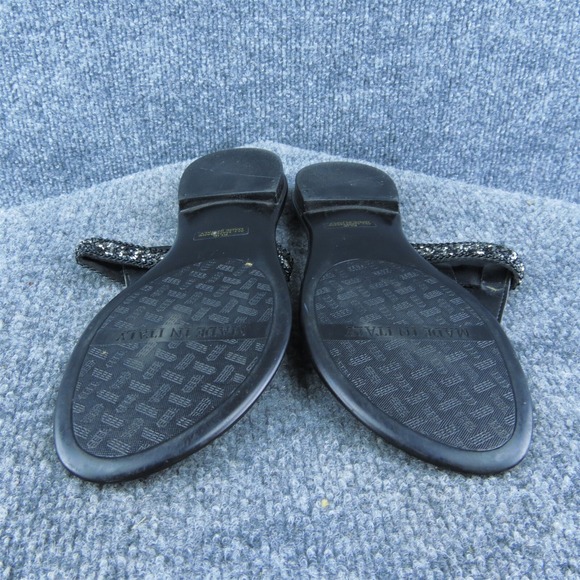 Apri Elie Women‎ Flip Flop Sandal Shoes Black Synthetic Size 9.5 Medium - Picture 9 of 9